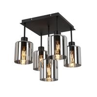 LAMPA SUFITOWA ELIA *SBN* - czarny, Design, metal/szkło (36/36/40cm) - Novel