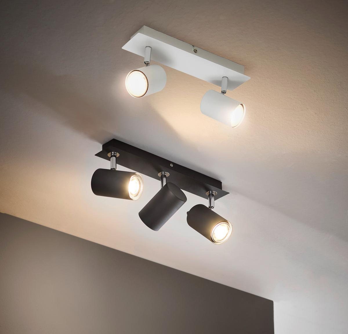 LAMPA REFLEKTOROWA ROCKET *SBX* - czarny, Basics, metal (40/7/15cm) - Novel