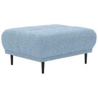 HOKER STARK - czarny/jasnoniebieski, Design, tkanina/drewno (93/45/77cm) - Stylife