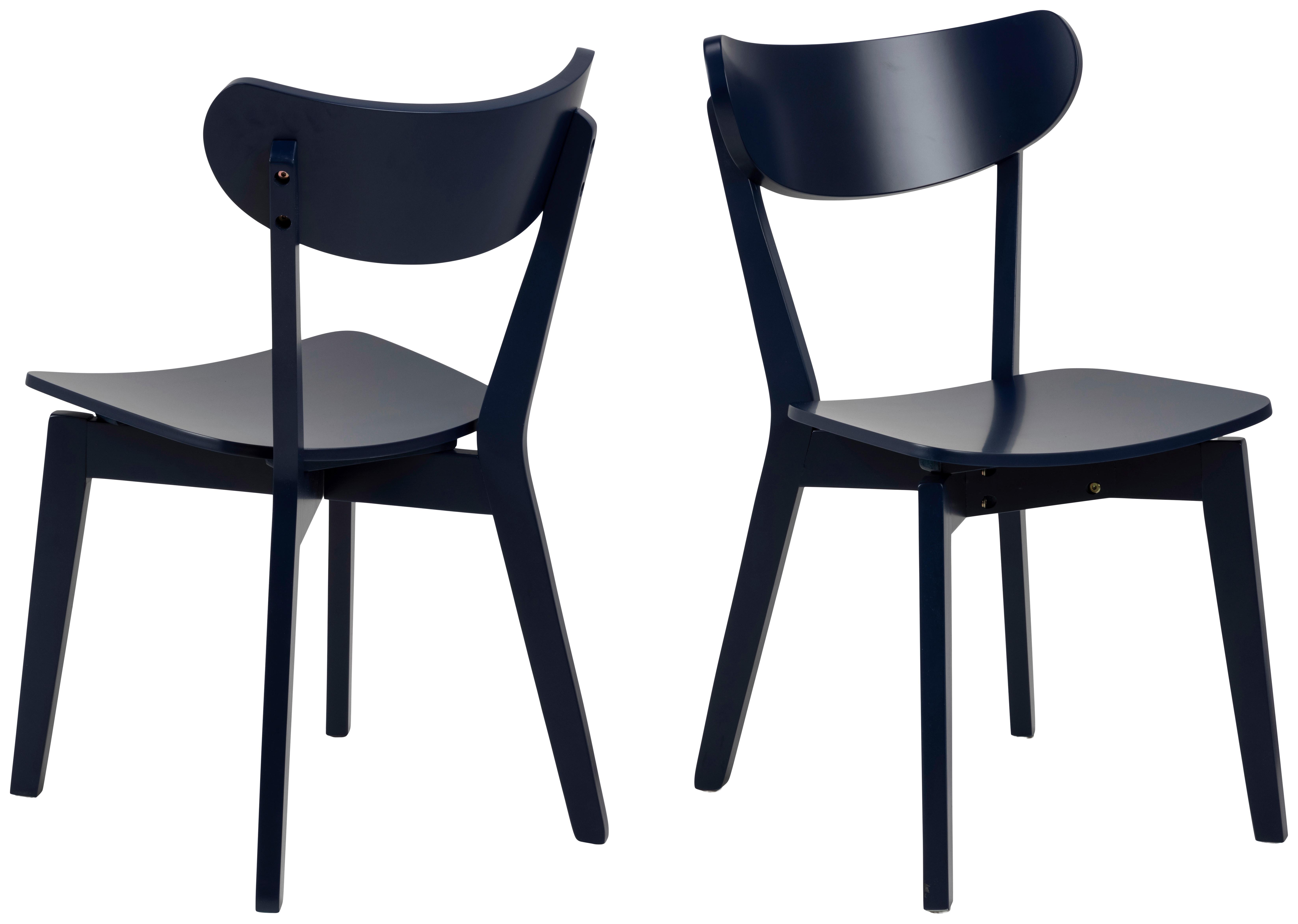 ZESTAW KRZESEŁ ROXBY - ciemnoniebieski, Konventionell, drewno (45/79,5/55cm) - MID.YOU