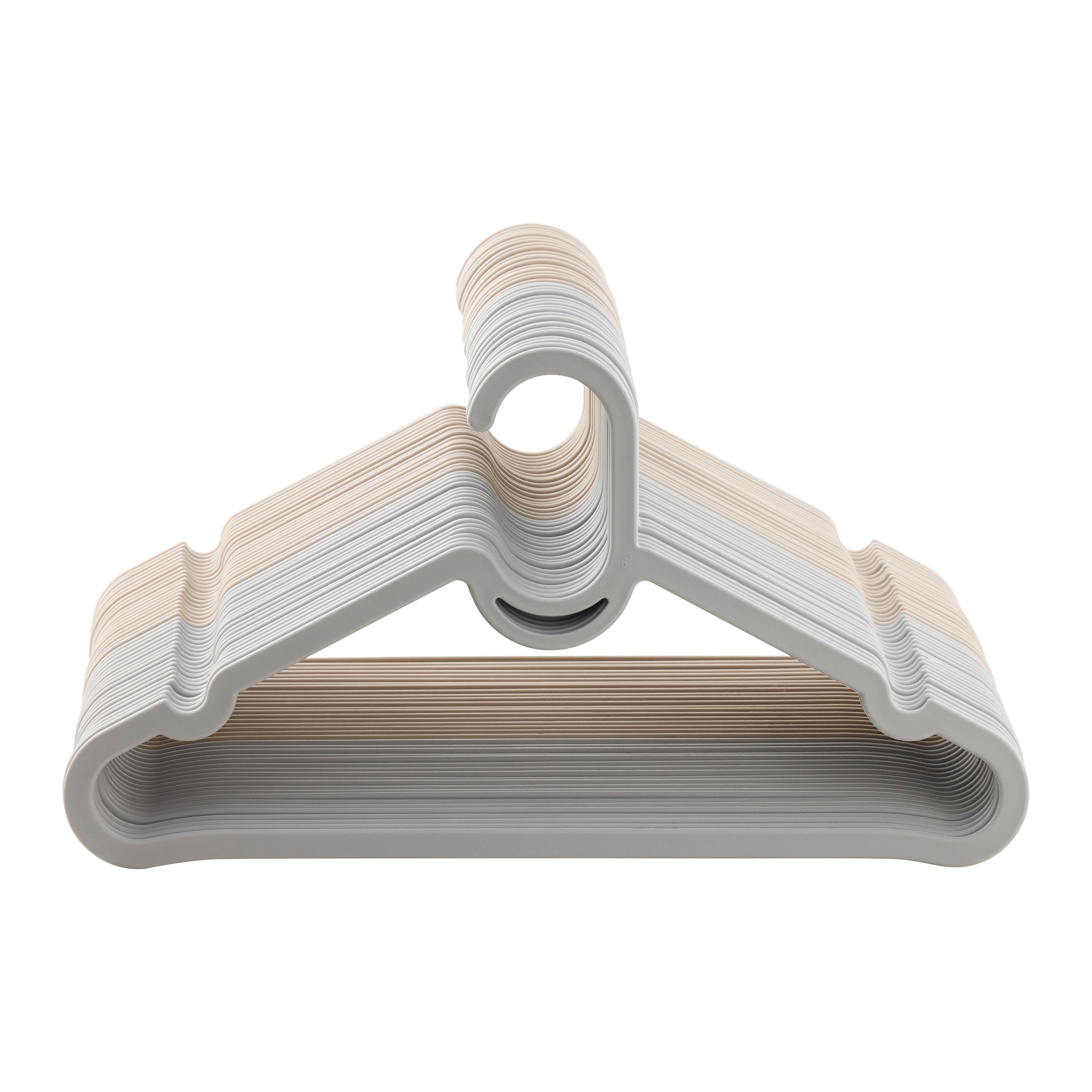 Set de umerașe Mara - 20 buc. - gri deschis/bej, Modern, plastic (39/20,5/6,3cm) - Mömax