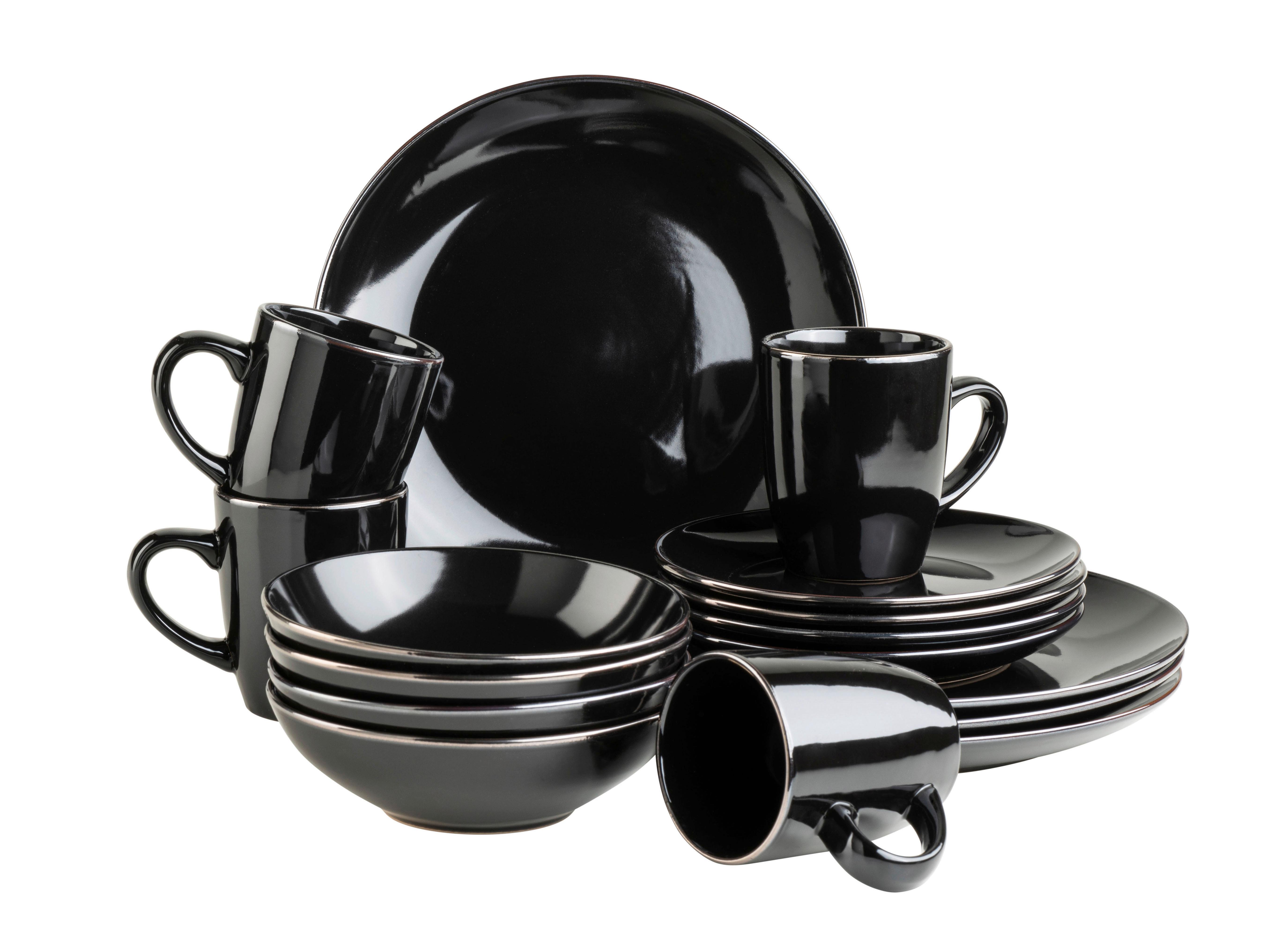 KOMBISERVICE KOMBISERVICE, 934030 - Schwarz, Basics, Keramik - Mäser