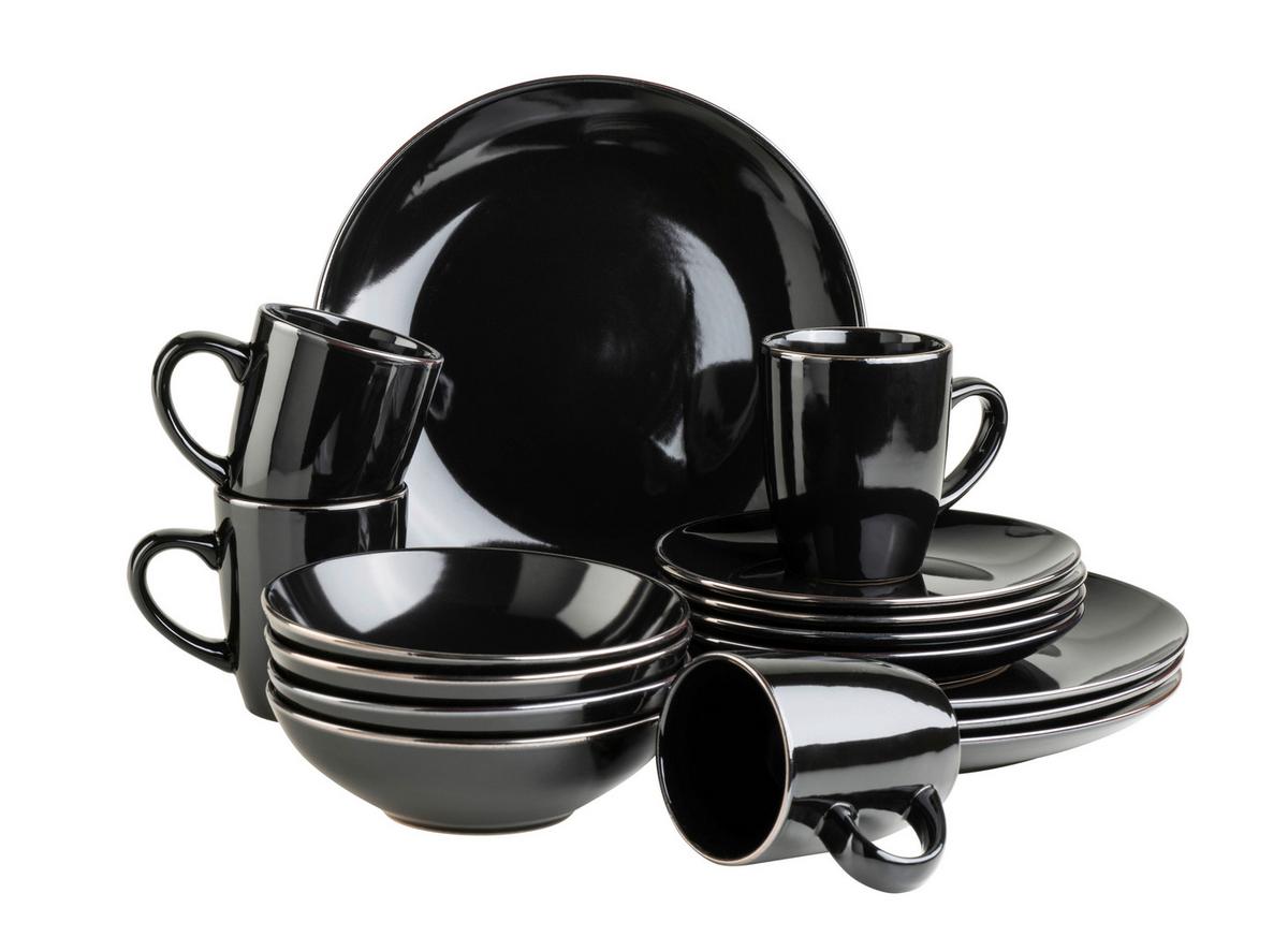 KOMBISERVICE KOMBISERVICE, 934030 - Schwarz, Basics, Keramik - Mäser