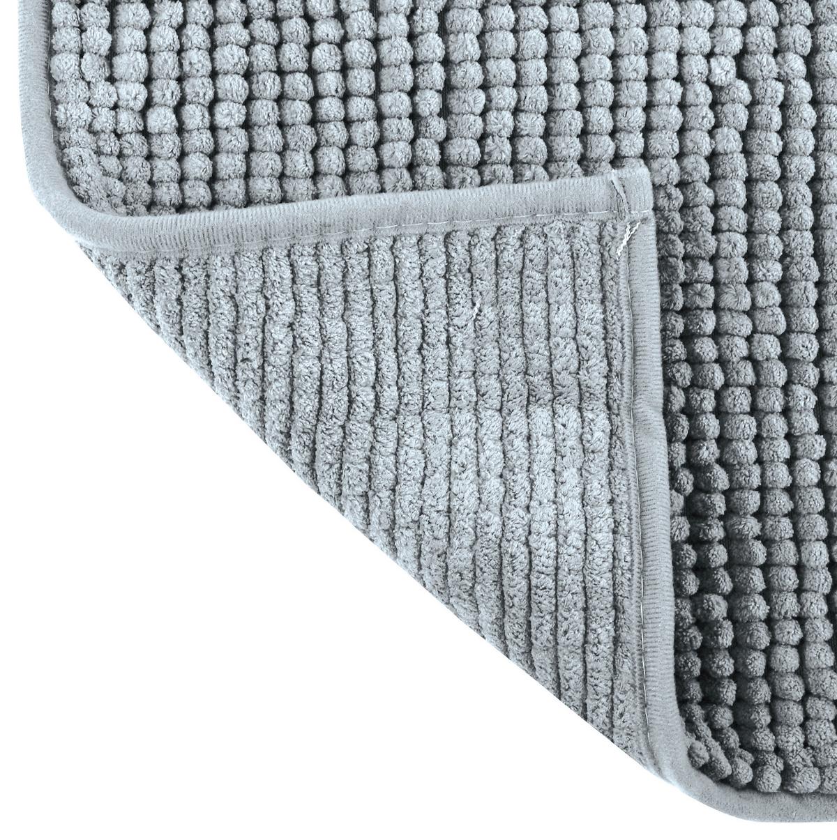 Badteppich 144513 Chenille - Grau, Konventionell, Textil (50/80cm) - Spirella