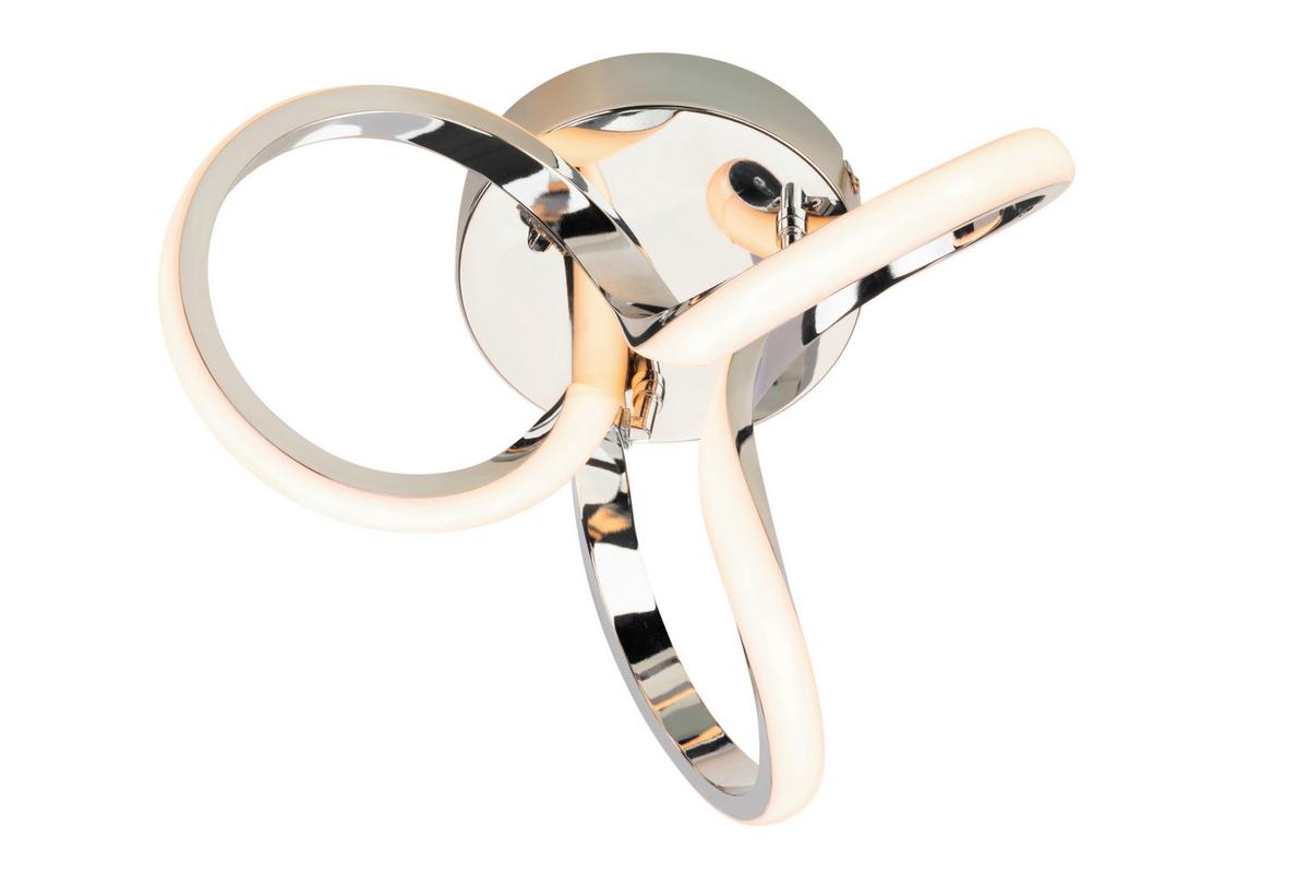 LAMPA SUFITOWA LED ANAHEIM *SBN* - kolor chromowy, Design, tworzywo sztuczne/metal (34,5/19cm) - Novel