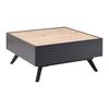 SALONTAFEL FOSCO - Eikenkleuren/Grijs, Modern, Metaal (80/80/38cm) - Bessagi Home