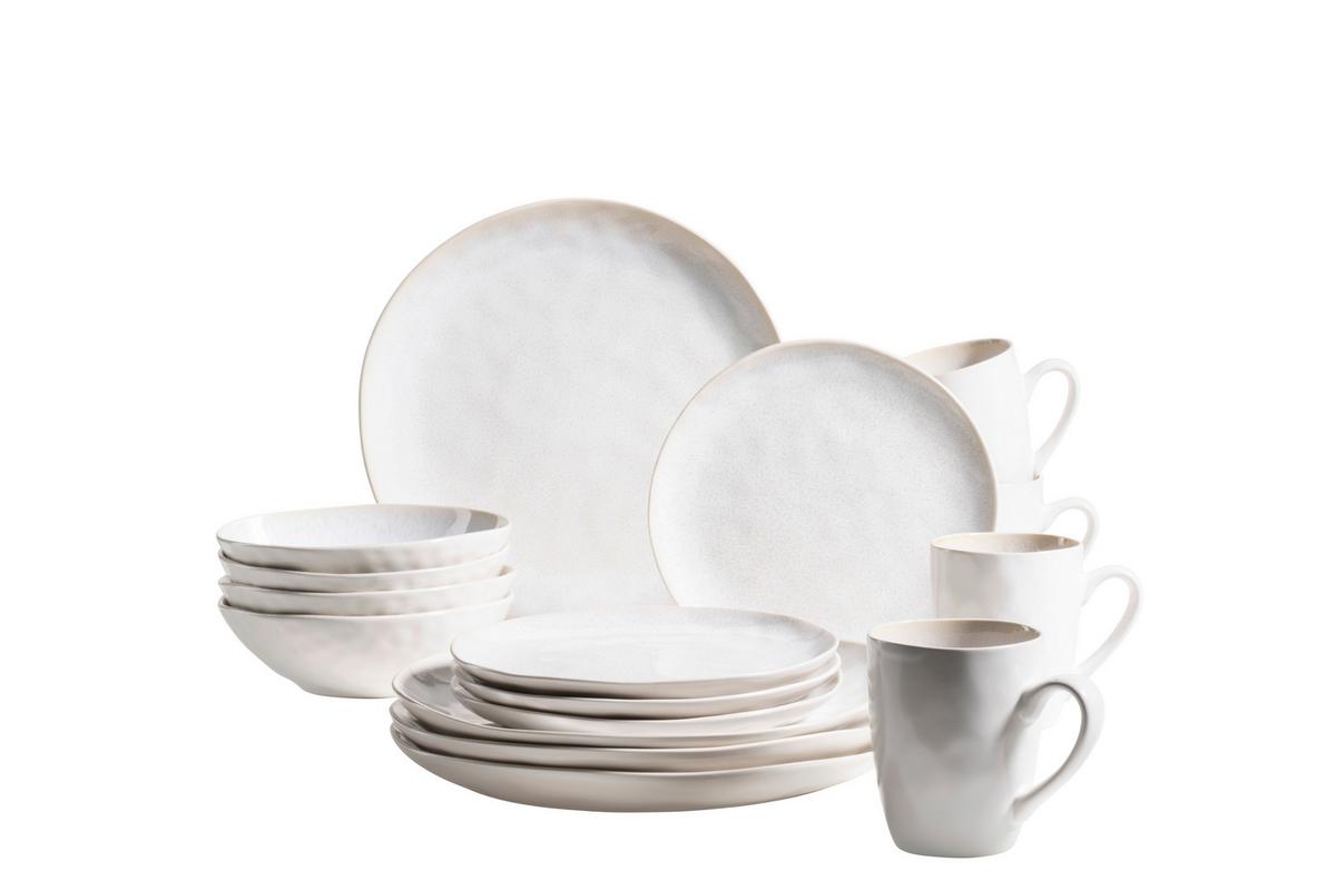 KOMBISERVICE 931856 WEISS POSTSICHER - Weiss, Basics, Keramik (34,7/32/35cm) - Mäser