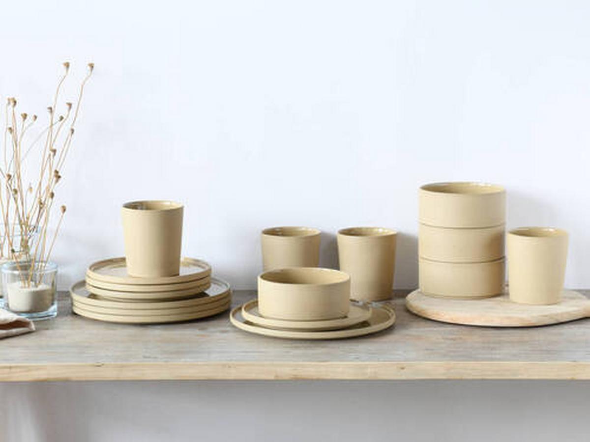 Kombinirani Servis Futuro Sand, 16-Delni - peščene barve, Trend, keramika - Creatable