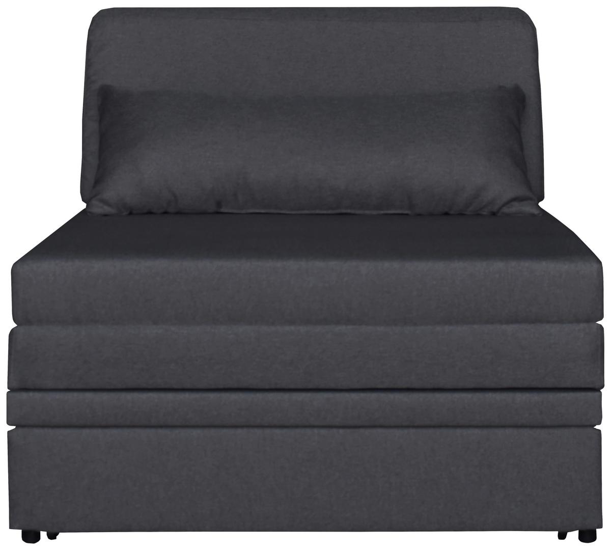 Fotelja Na Razvlačenje Cosmo - tamno siva/crna, Moderno, drvni materijal/drvo (90/87/98cm) - Best Price