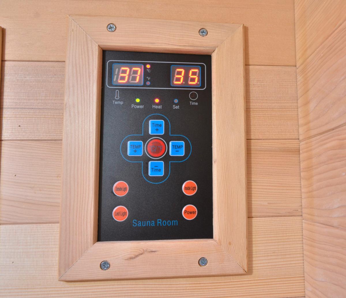 INFRAROTKABINE CARMEN B: 120 CM 2 PERSONEN - Braun, Basics, Holz (120/195/120cm) - Sanotechnik