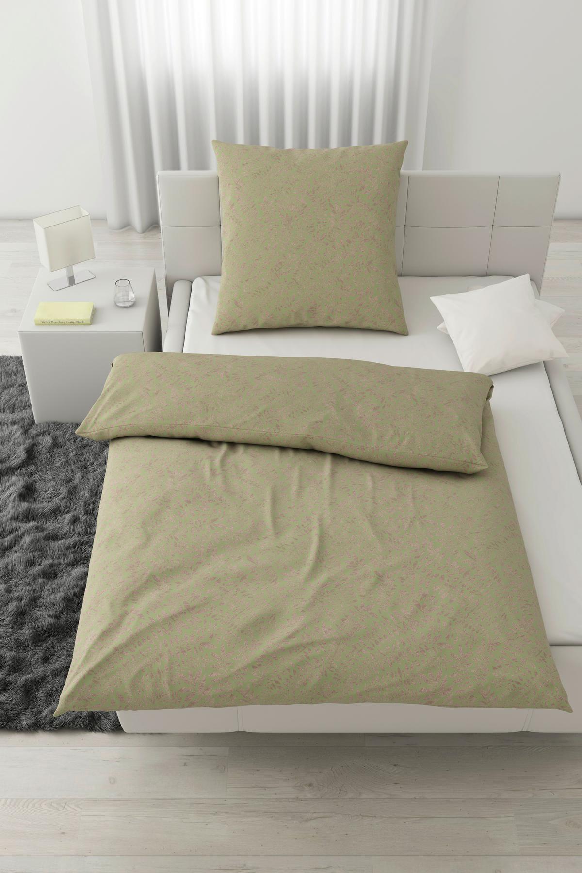 Bettwäsche Lorita Lindgrün ca. 135x200cm - Grün, Textil (135/200cm) - Modern Living
