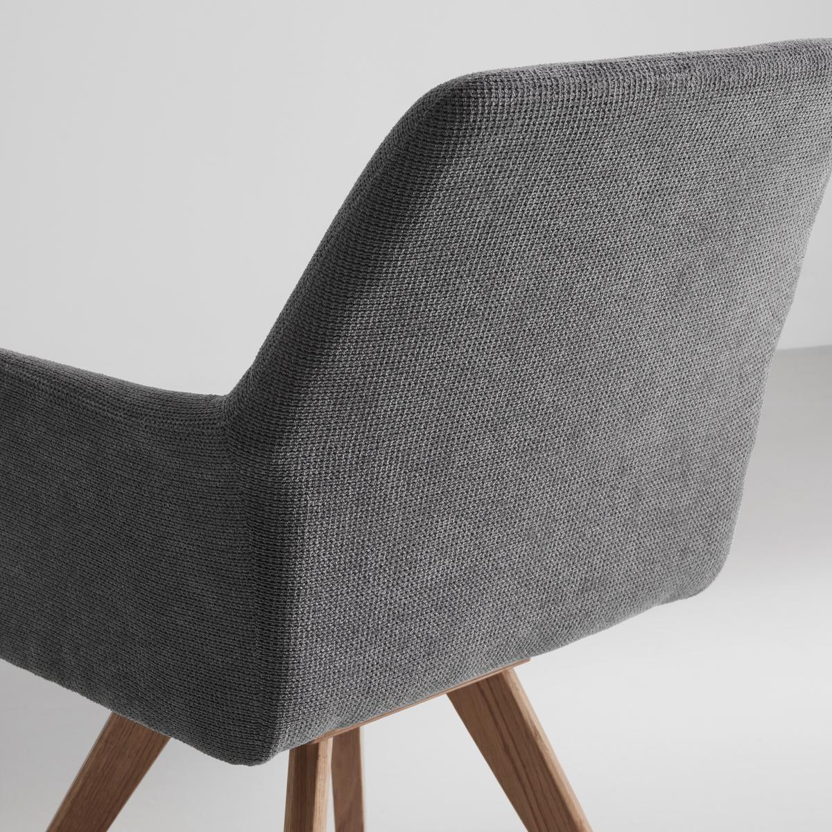 Armlehnstuhl Diona Grau - Grau, MODERN, Holz/Textil (57/89/66cm) - Mömax