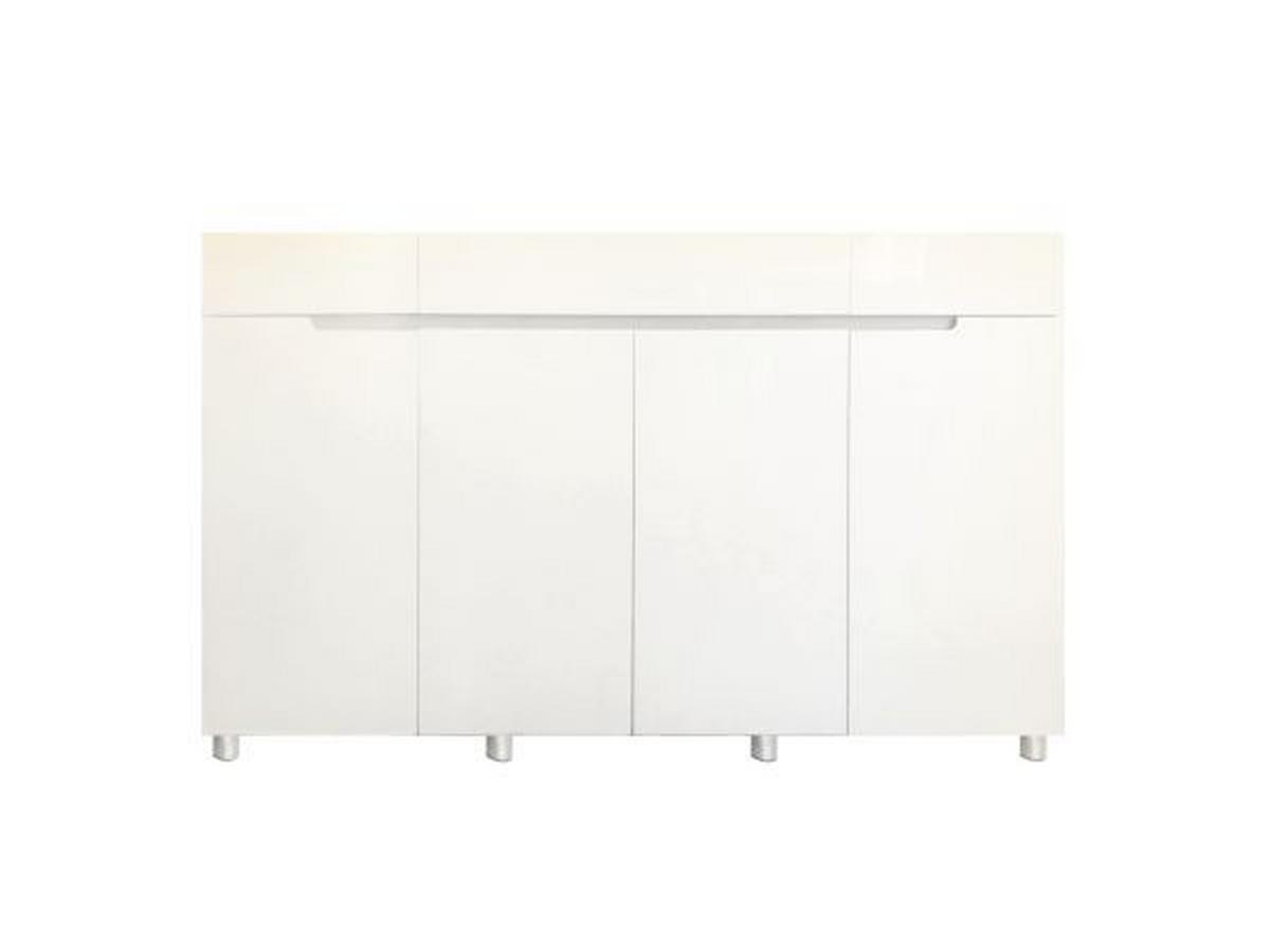 SZAFKA NA BUTY CORNER - biały/szary, Design, materiał drewnopochodny (160,3/104,8/31,4cm) - Xora