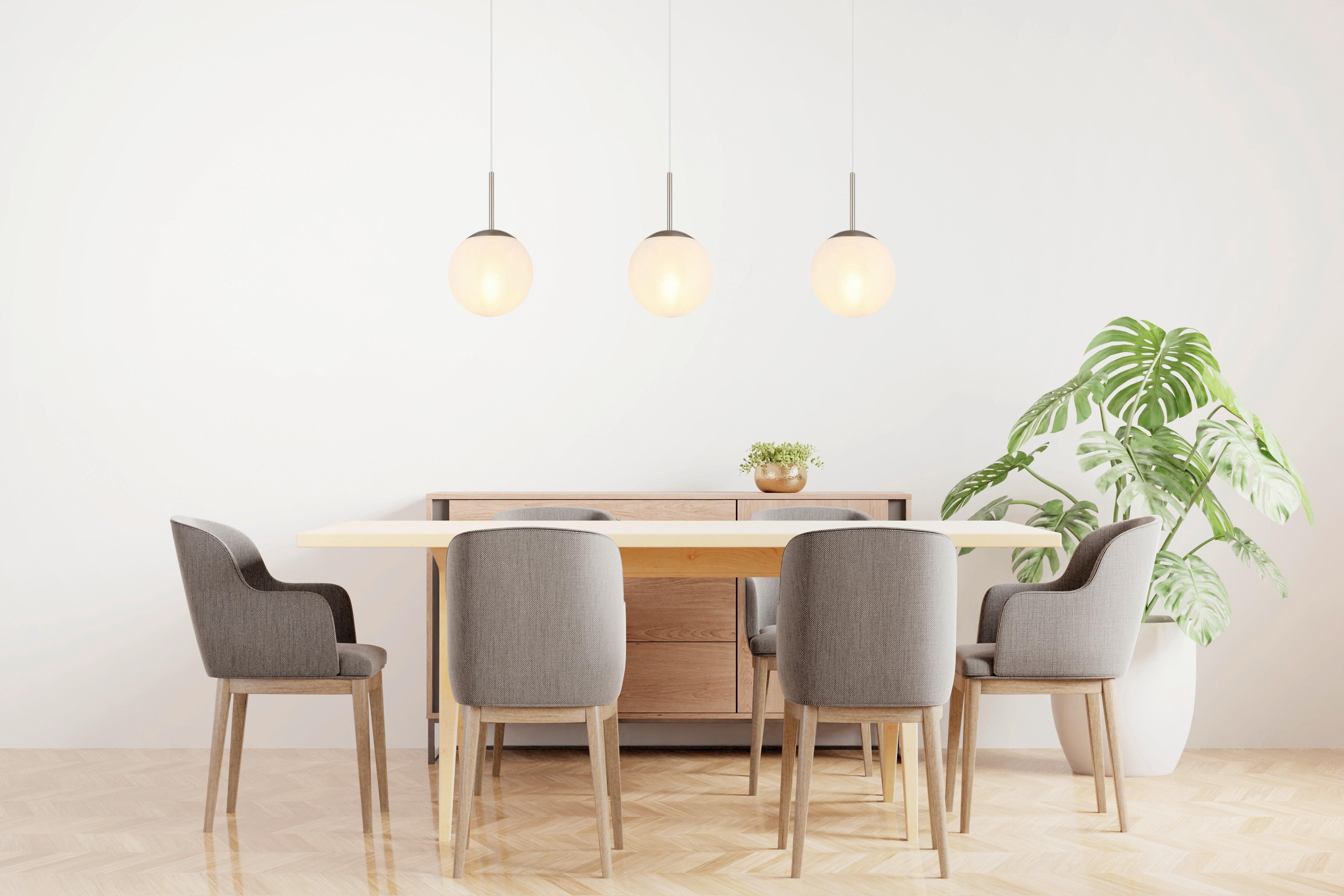 HÄNGELEUCHTE 30520301 KOP - Weiss/Transparent, Design, Glas/Kunststoff (104/20/120cm) - Globo