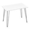 SKRIVBORD MARC - vit/svart, Modern, metall/trä (98/60/75cm) - Bessagi Home