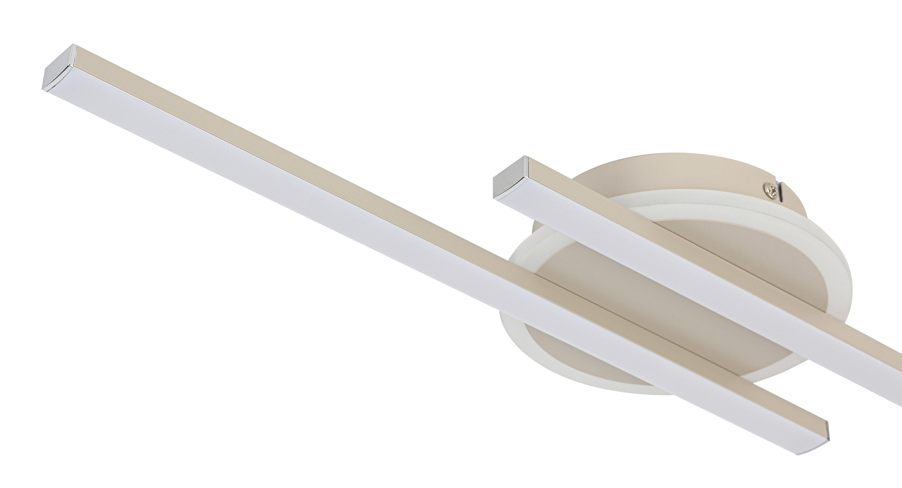 LED-TAKLAMPA OLGA - sandfärgad, Modern, metall/plast (58/15/5cm) - Mömax