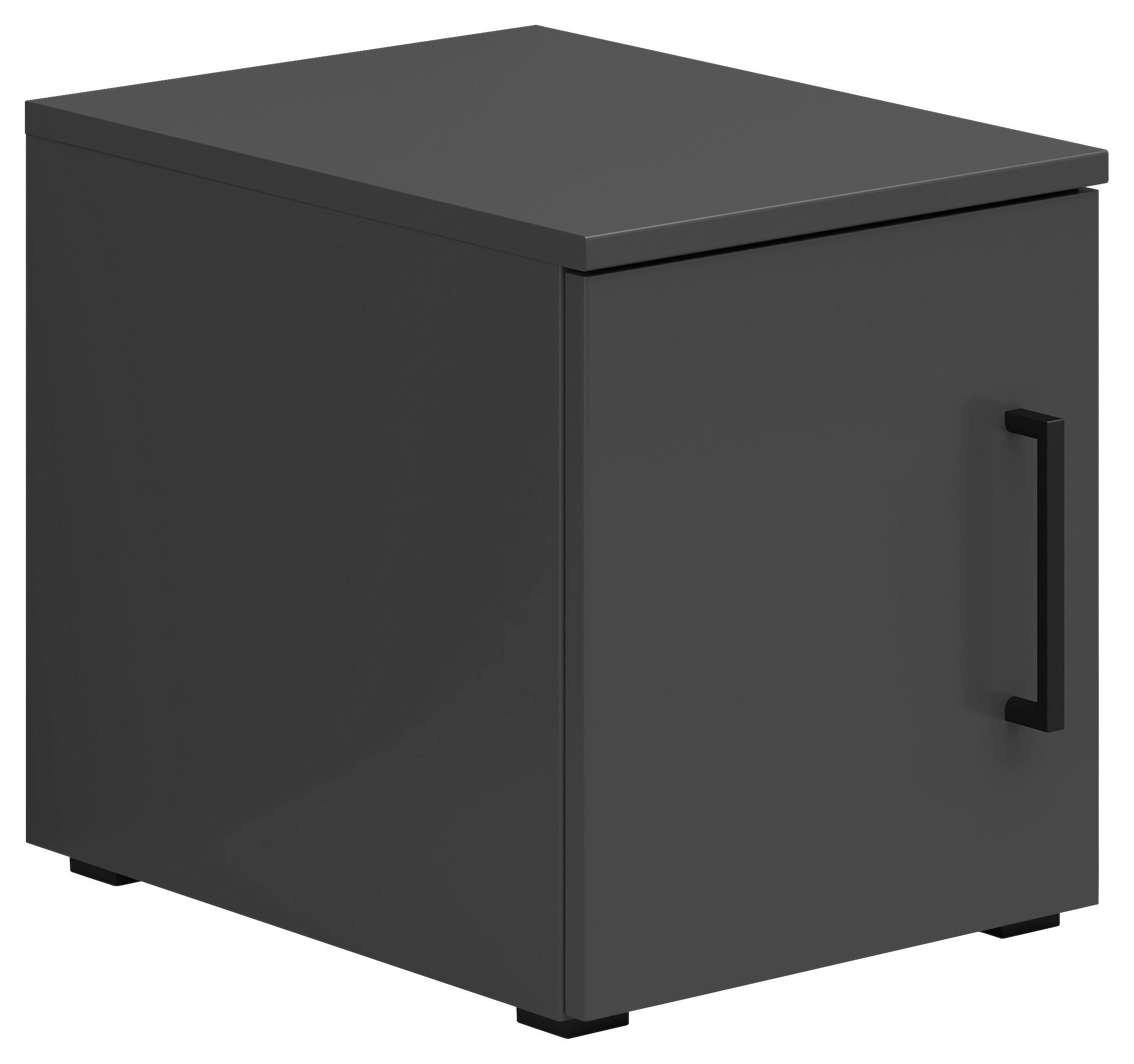 Aufsatzschrank Multistauraum Graphitfarben - Graphitfarben/Schwarz, MODERN, Holzwerkstoff/Kunststoff (30/35/40cm) - Mömax