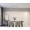 HÄNGLAMPA RENI - champagne/multicolor, Modern, metall/glas (86/18/120cm)