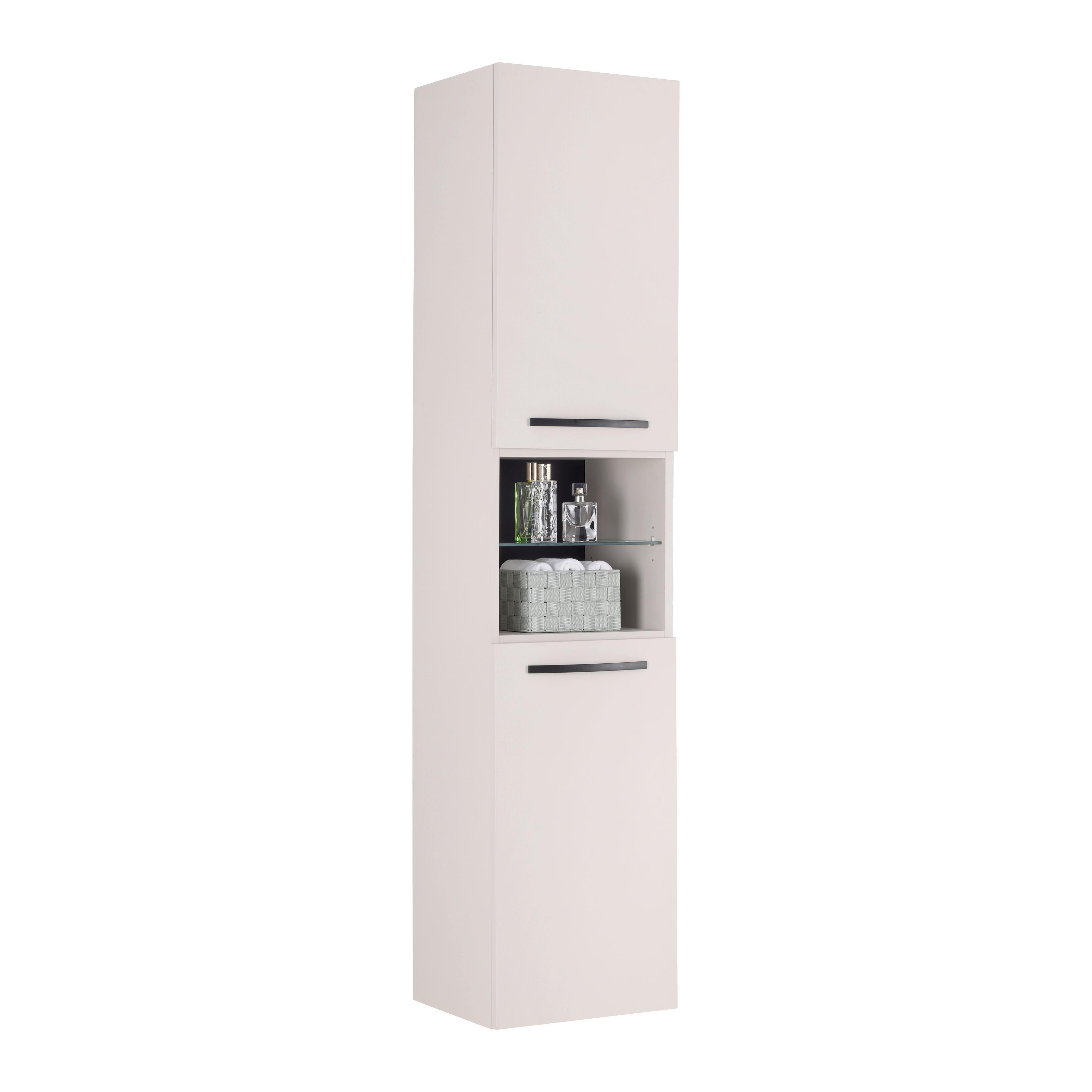 HÖGSKÅP FLORENZ -EXKLUSIV- - svart, Modern, metall/trämaterial (40/180/190/35cm) - Mömax