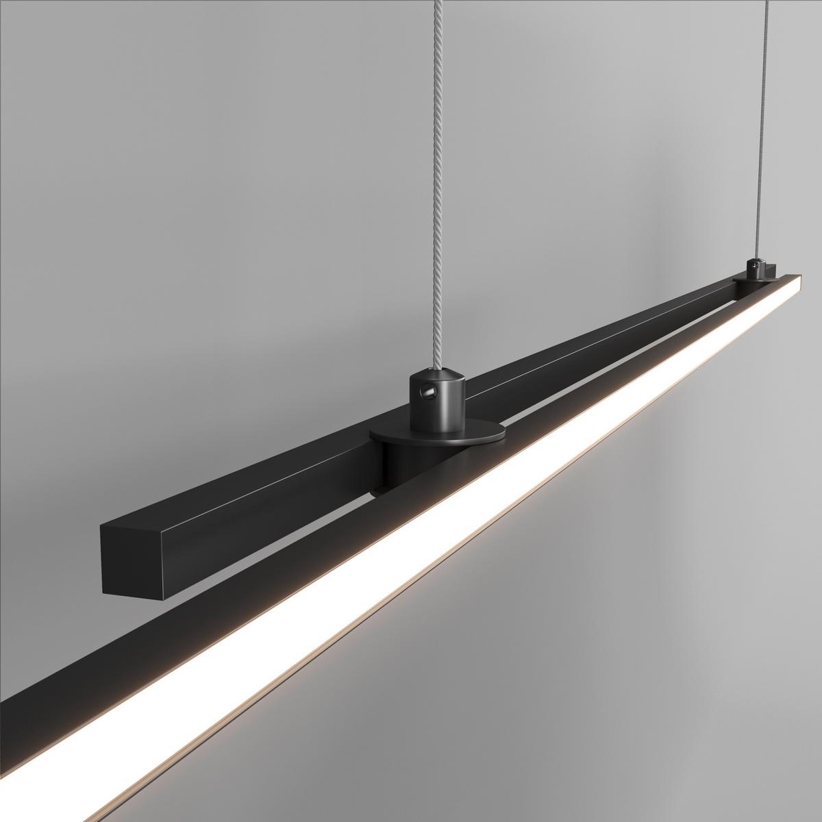 PENDELLEUCHTE HALO - Schwarz, Trend, Metall (150/6/1,5cm) - MAYTONI