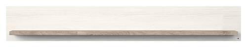 PÓŁKA ŚCIENNA LANCASTER   -MR- - kolor dębowy, Design, materiał drewnopochodny (150/24/21,6cm) - SetOne by Musterring