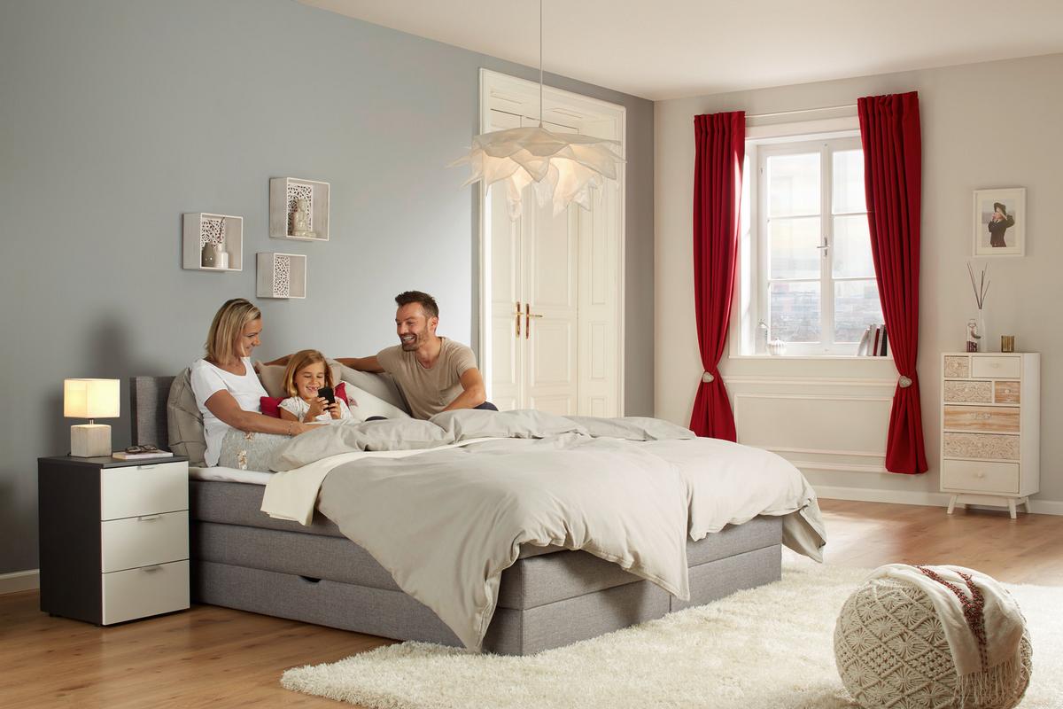 Bettwäsche Stone Washed Uni 160x210cm - Hellgrau, Romantik / Landhaus, Textil (160/210cm) - Modern Living