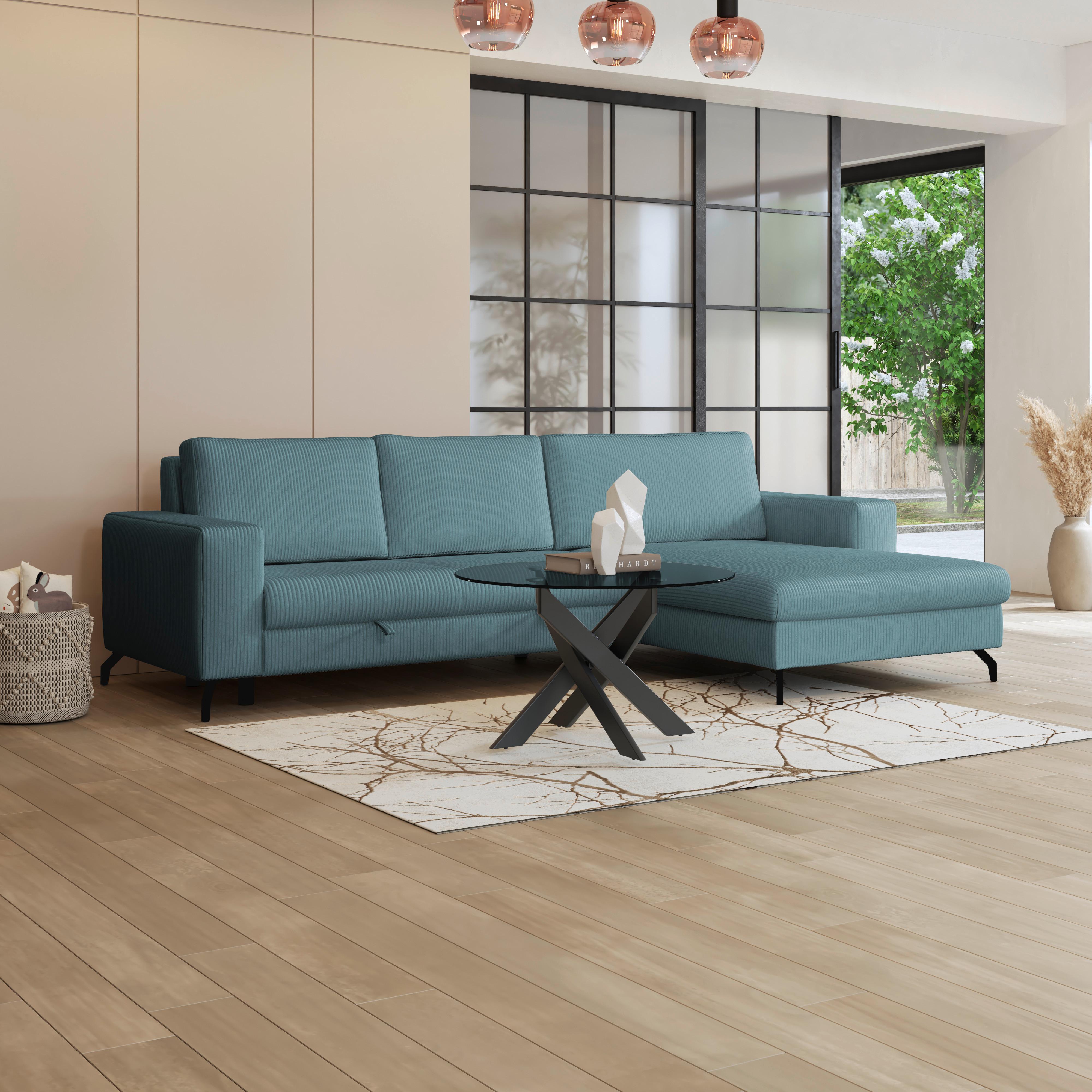 Coltar CLOUD - albastru deschis, Trend, textil (290/178cm) - Modern Living