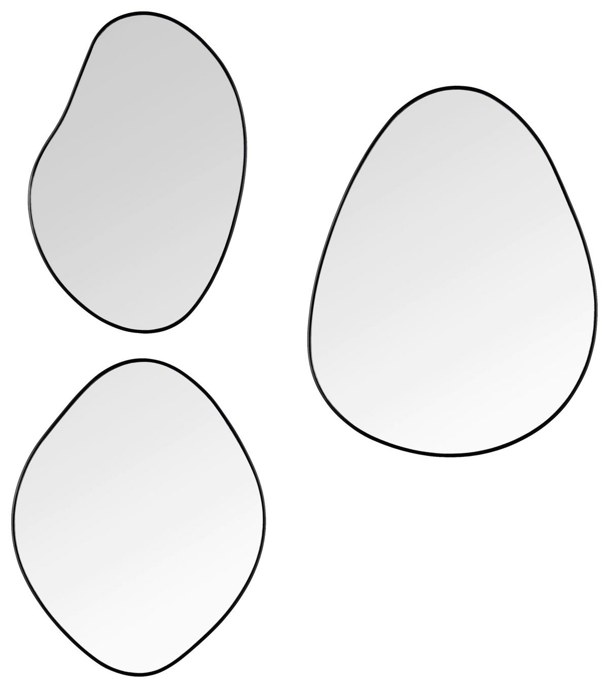 ZESTAW LUSTER VIOLA - czarny, Modern, metal/szkło (28/22/0,4cm)