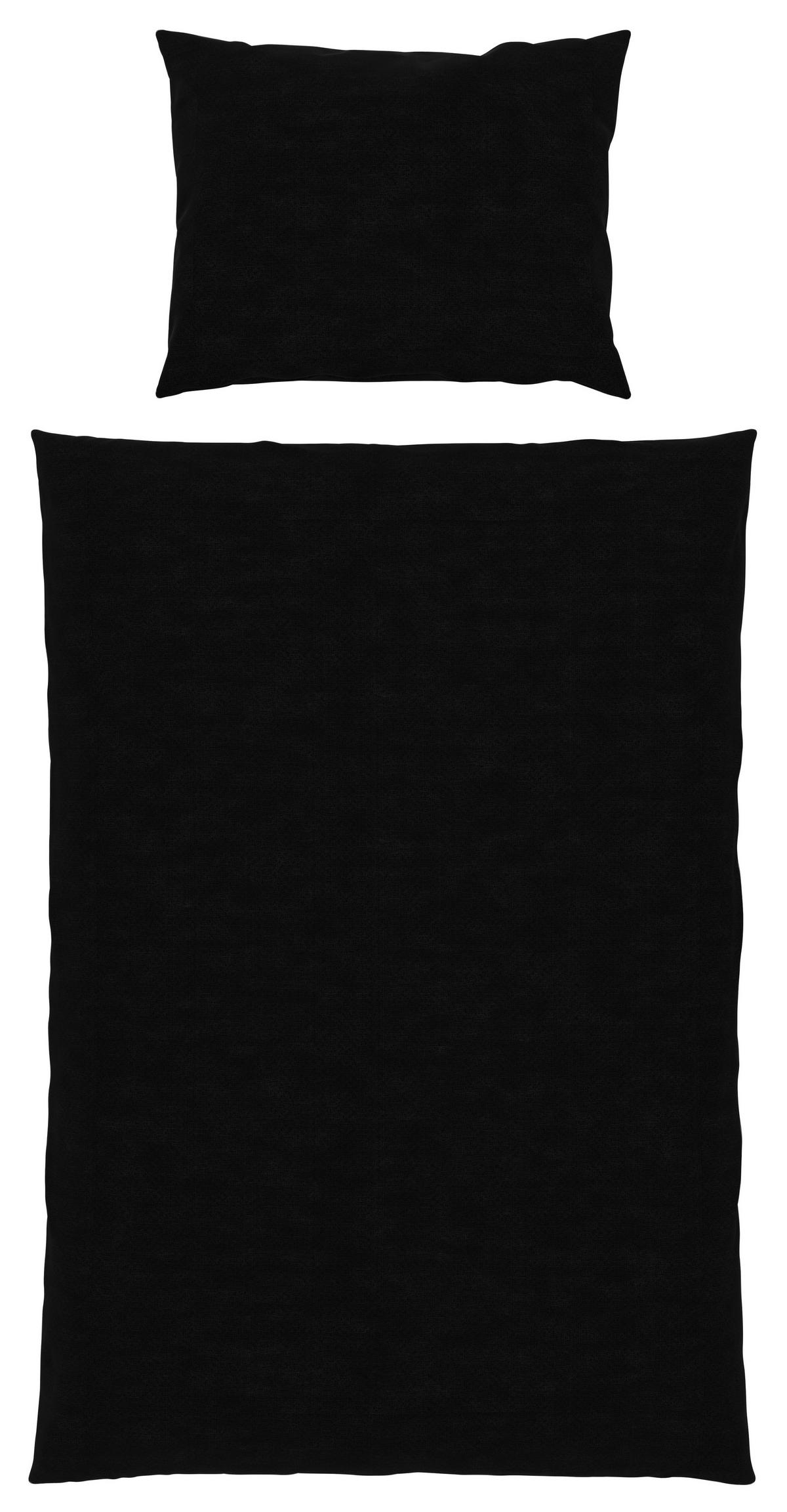 Ágyneműhuzat-garnitúra Iris - fekete, Modern, textil (140/200cm) - Modern Living