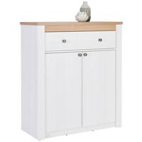 Omara Za Čevlje Rovigio, Barva Macesna, Bela - črna/barve hrasta, Basics, kovina/umetna masa (97/110,7/42,5cm) - Landscape