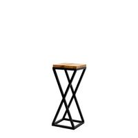 Blumenständer Schwarz - Schwarz, Basics, Metall (19/47/19cm)