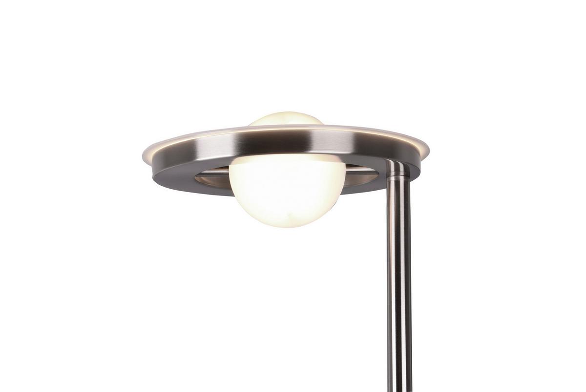 LED-Stehleuchte Barrie Nickelfarben max. 32 Watt - Nickelfarben, Design, Metall (181/30cm) - Trio Leuchten