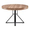 UTDRAGBART BORD LOUNA - svart/ekfärgad, Modern, metall (120-160/120/76cm) - Bessagi Home