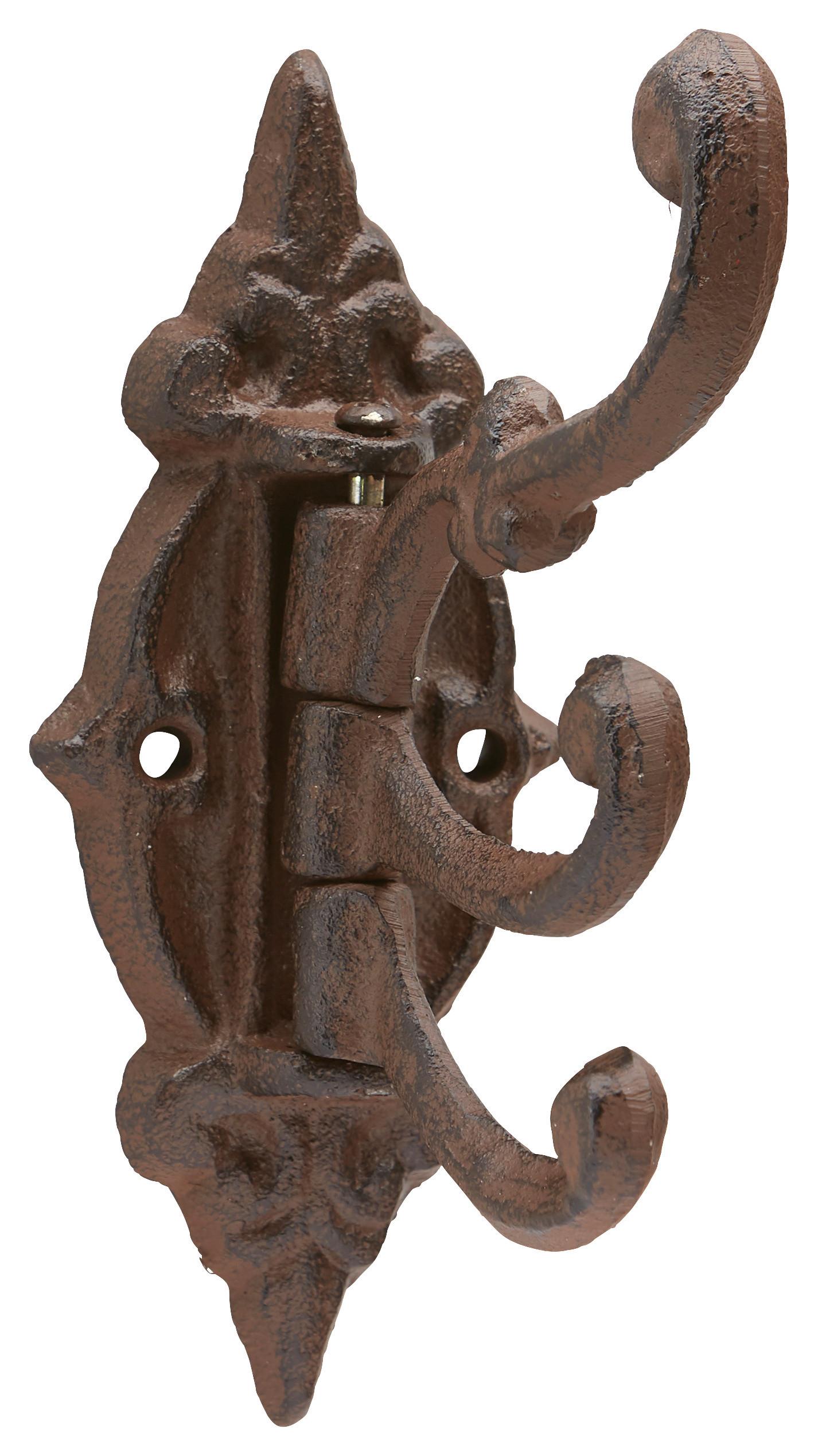 Hakenleiste Sissy braun - Braun, Metall (15/13/2,5cm) - Modern Living
