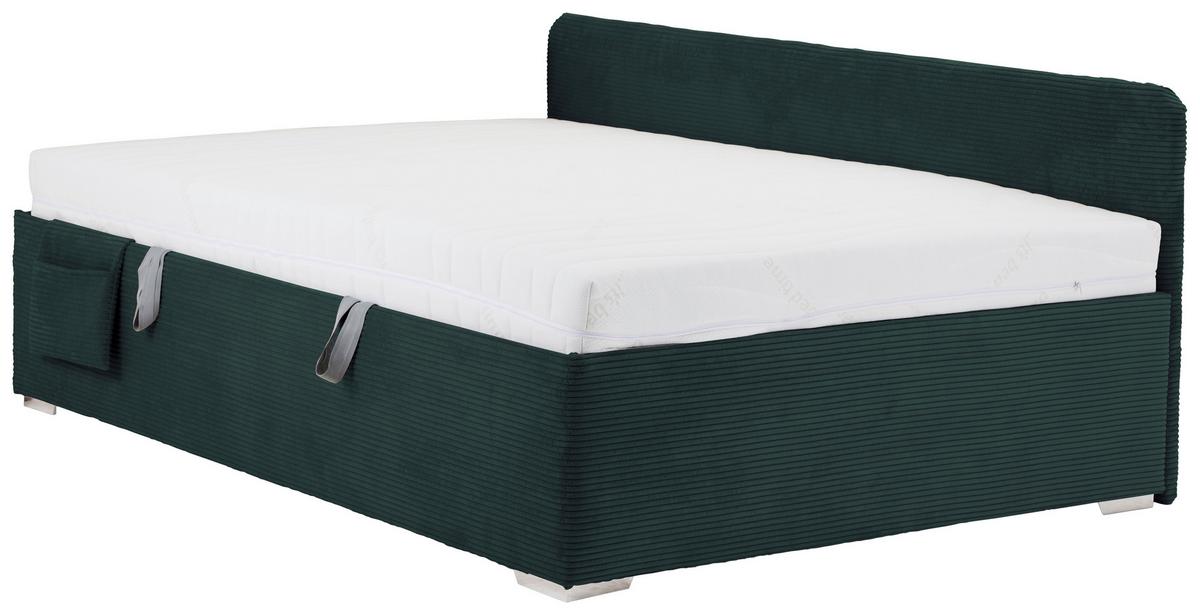 PAT REMI DECOR VERDE - verde/culoare natur, Konventionell, lemn/textil (140/200cm) - Mömax