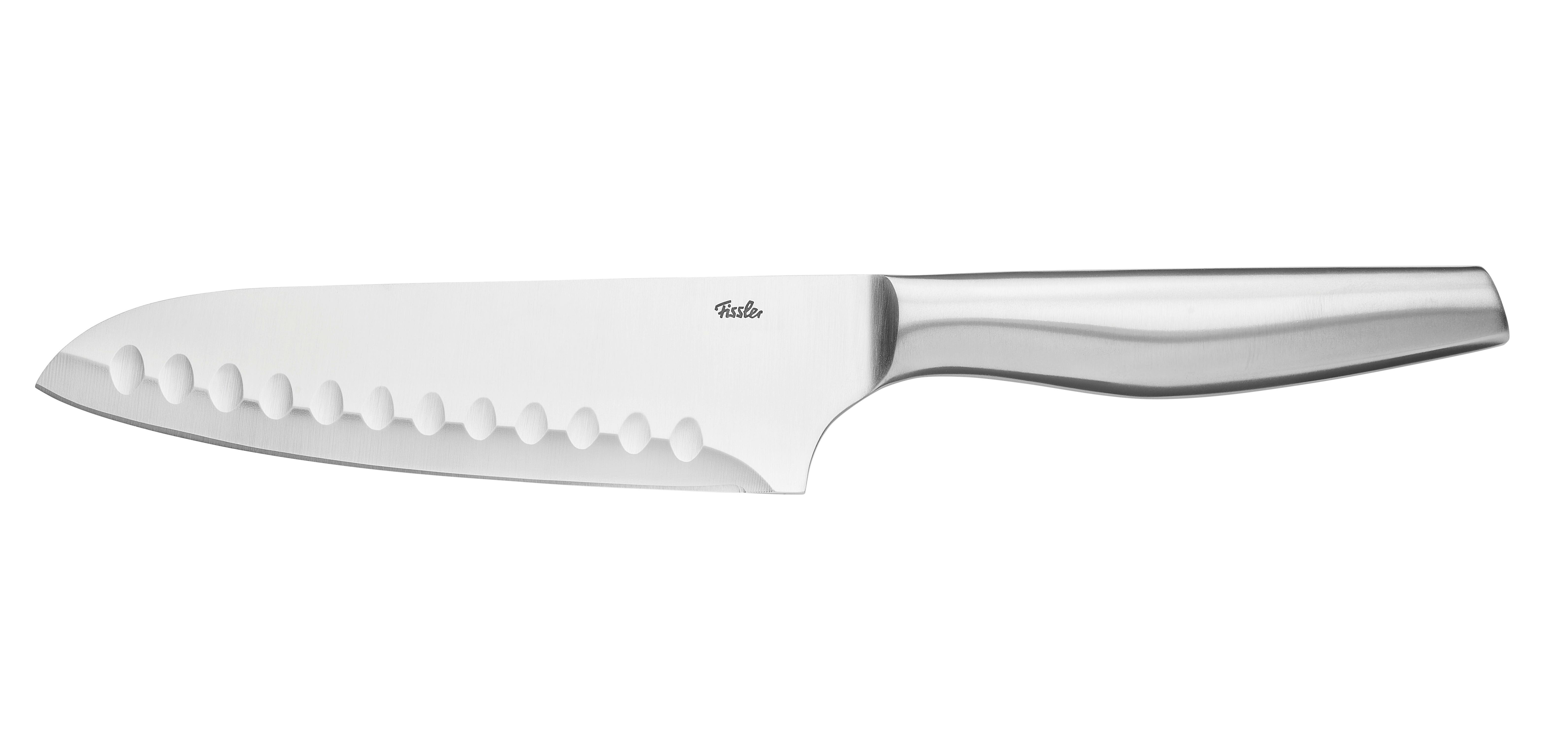 NÓŻ SANTOKU 002-002-16-000/0 FISSLER - kolor stalowy, Basics, metal (31/4,8/2,2cm) - Fissler