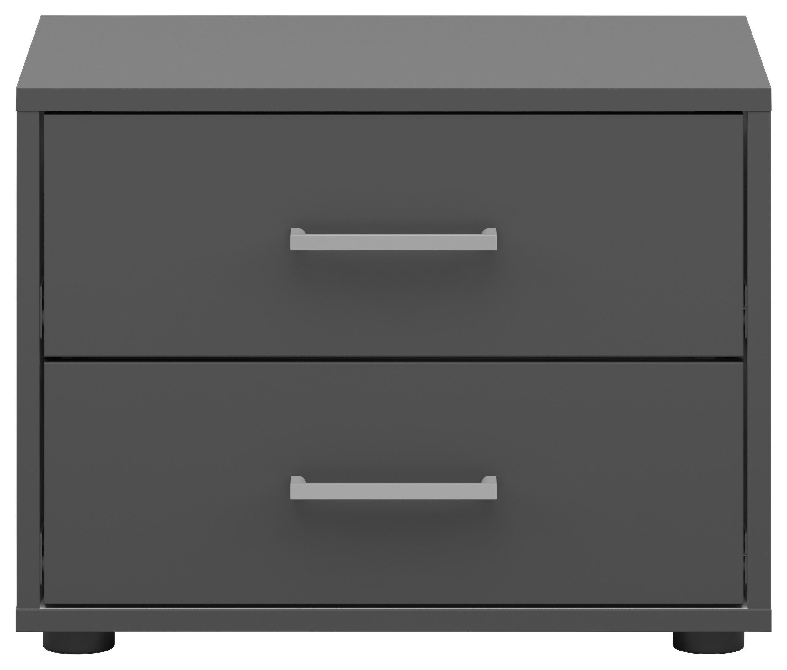 Noptieră SMART 2 - alb/antracit, Konventionell, material pe bază de lemn (50/37,7/35cm)