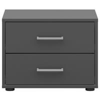 Noptieră SMART 2 - alb/antracit, Konventionell, material pe bază de lemn (50/37,7/35cm)