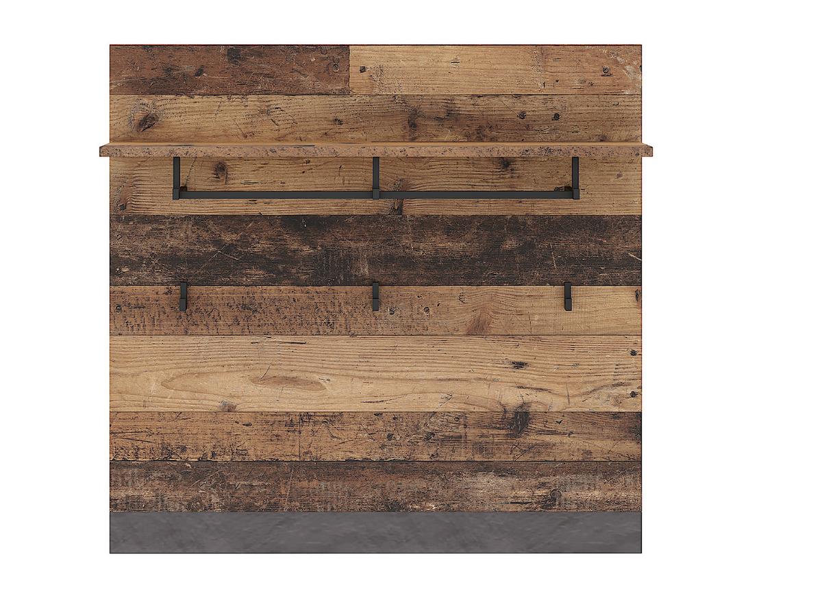 PANEL DO PRZEDPOKOJU LUNA EICHE OLD STYLE - kolor grafitowy/stary dąb, Design, materiał drewnopochodny/tworzywo sztuczne (89/85/27cm) - MID.YOU