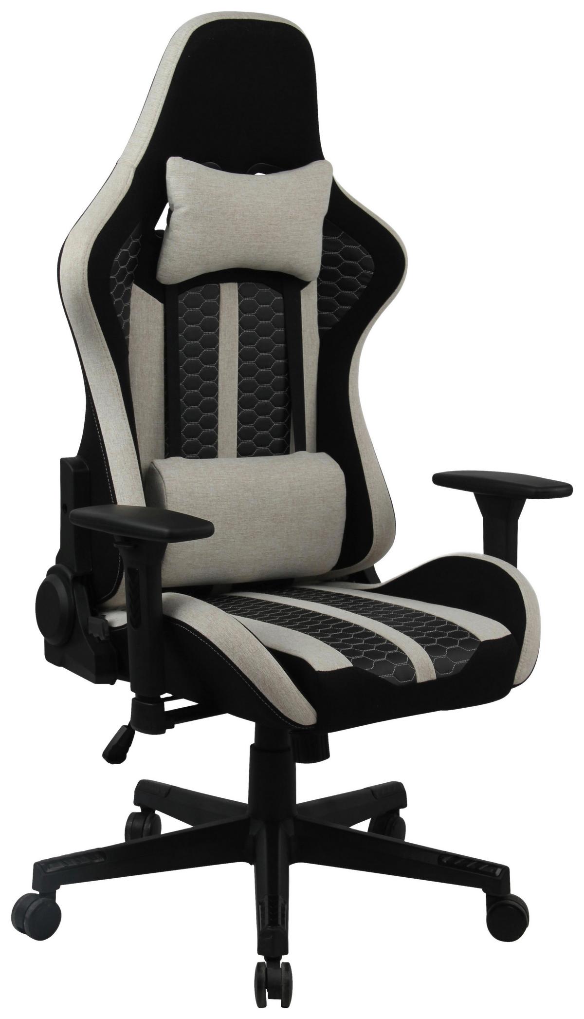 Uredska Stolica Carlos - bež/crna, Trend, metal/tekstil (63/114/62cm) - Modern Living