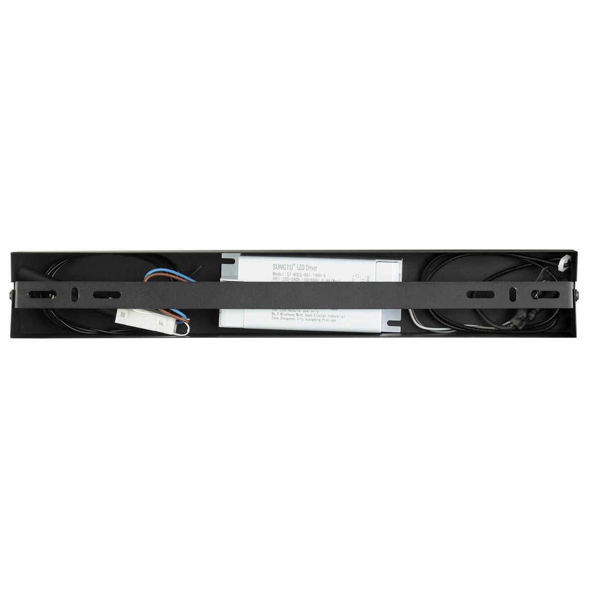 LAMPA WISZĄCA LED G51450/06 BANDA - czarny, Design, metal/szkło (115/6,5/150cm) - Brilliant
