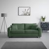 CANAPÉ-LIT AGNETA -BASED- - vert foncé/noir, MODERN, textile/bois (200/83/97cm) - Based
