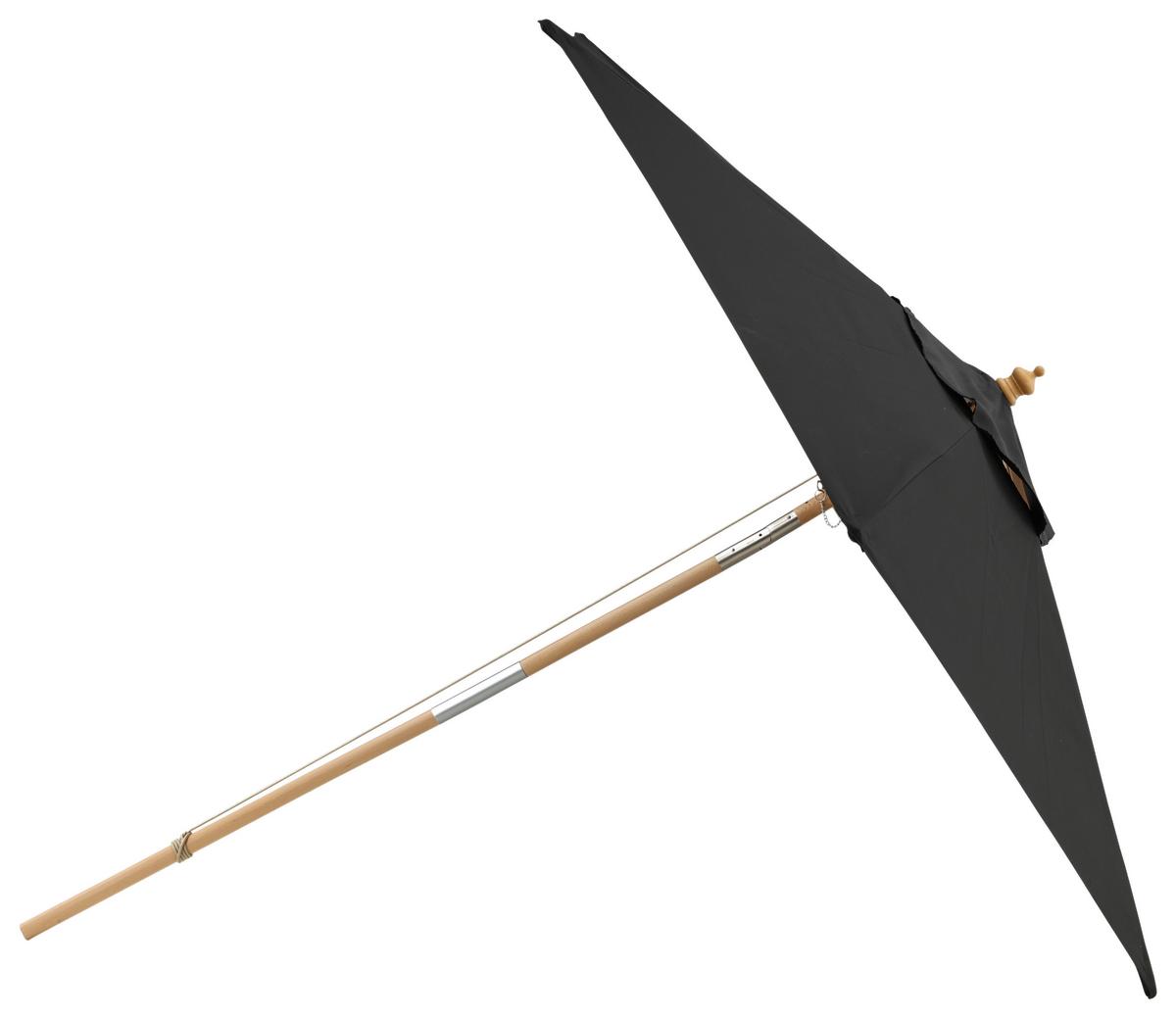 Sonnenschirm Corypho ca. 250x232 cm Schwarz - Schwarz, KONVENTIONELL (250/232cm) - Gardenson