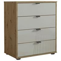 KOMODA MILANO 4000 - czarny/kolor łupkowy, Konventionell, materiał drewnopochodny/metal (40/70/43cm) - Dieter Knoll