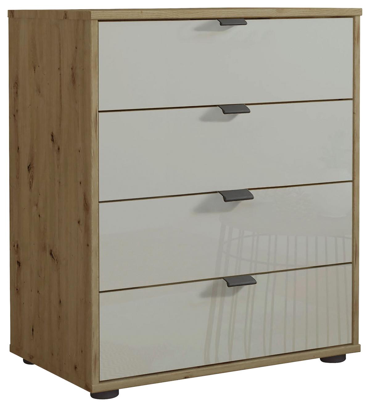 KOMODA MILANO 4000 - czarny/kolor łupkowy, Konventionell, materiał drewnopochodny/metal (40/70/43cm) - Dieter Knoll