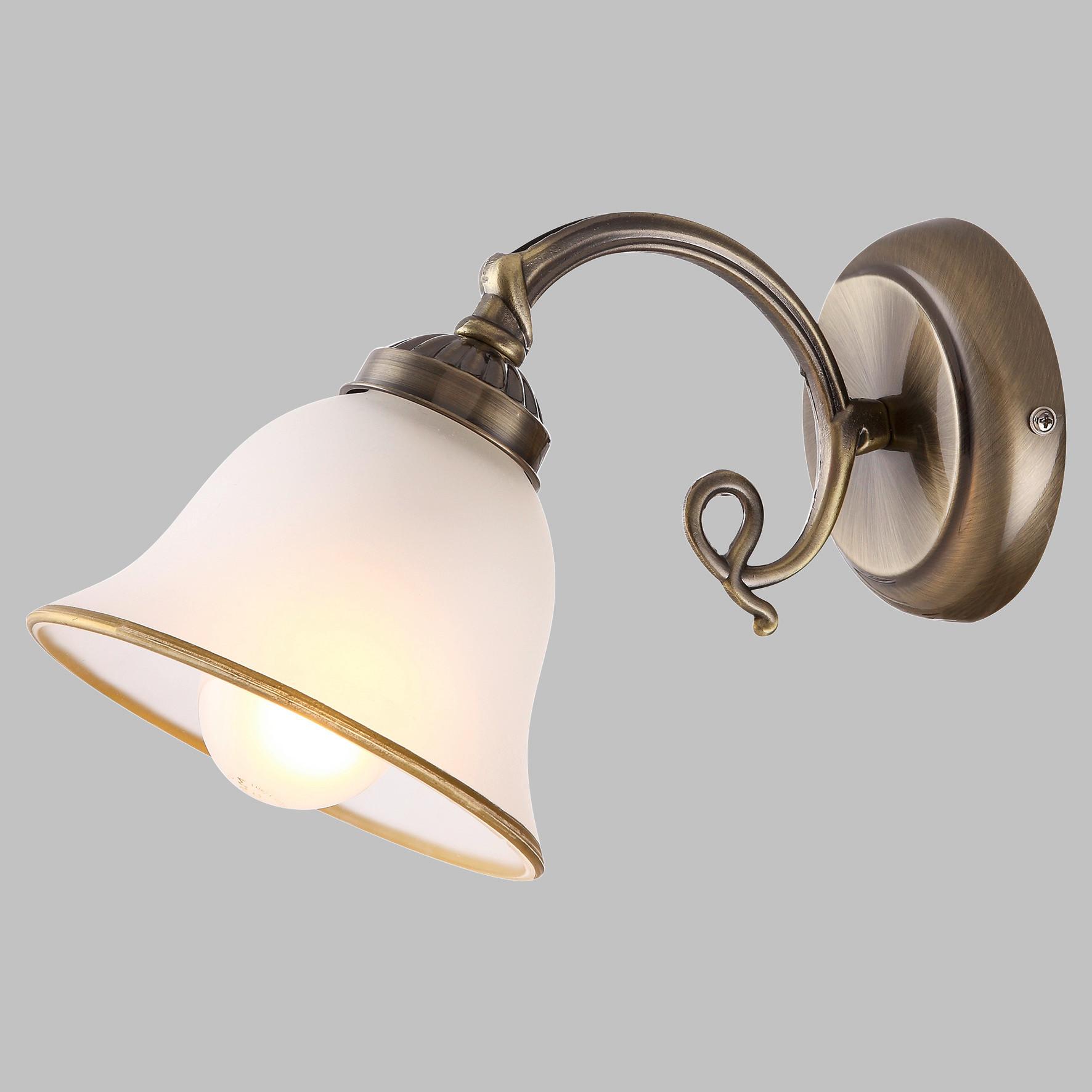 Wandleuchte Bela max. 60 Watt - ROMANTIK / LANDHAUS, Glas/Metall (16/30/18cm) - Globo
