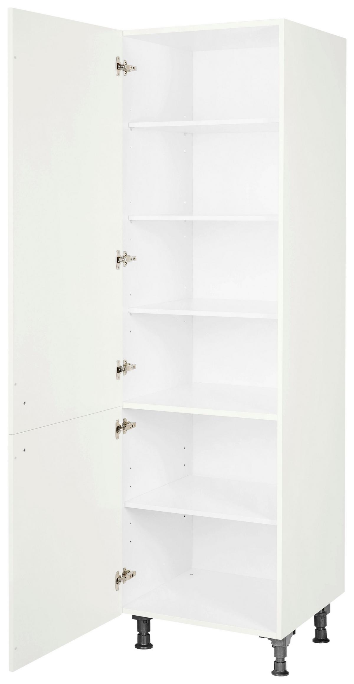 Geschirrschrank Cascada Weiß - Schwarz/Weiß, MODERN, Holzwerkstoff/Metall (60/216,6/58cm) - Nobilia