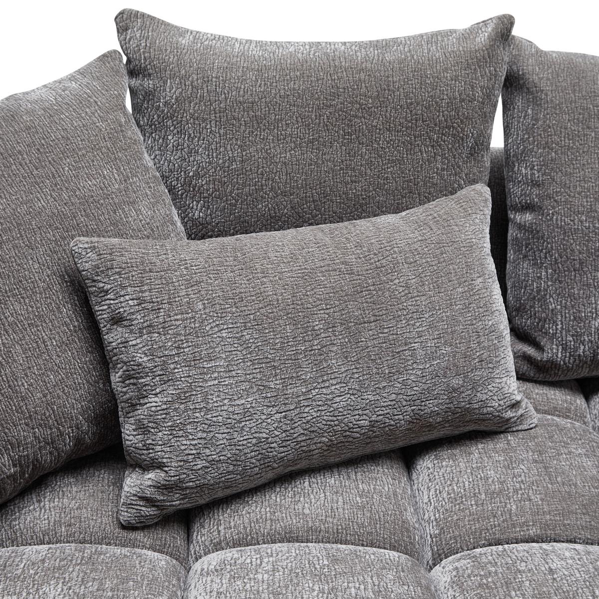 Ecksofa Cammellio Grau - Schwarz/Grau, MODERN, Textil (296/189cm) - Mömax