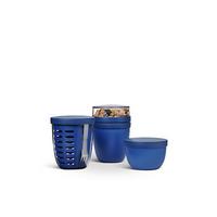 ZESTAW LUNCHOWY 107656010100 - niebieski, Konventionell, tworzywo sztuczne (21,4/10,6/19,8cm) - Mepal