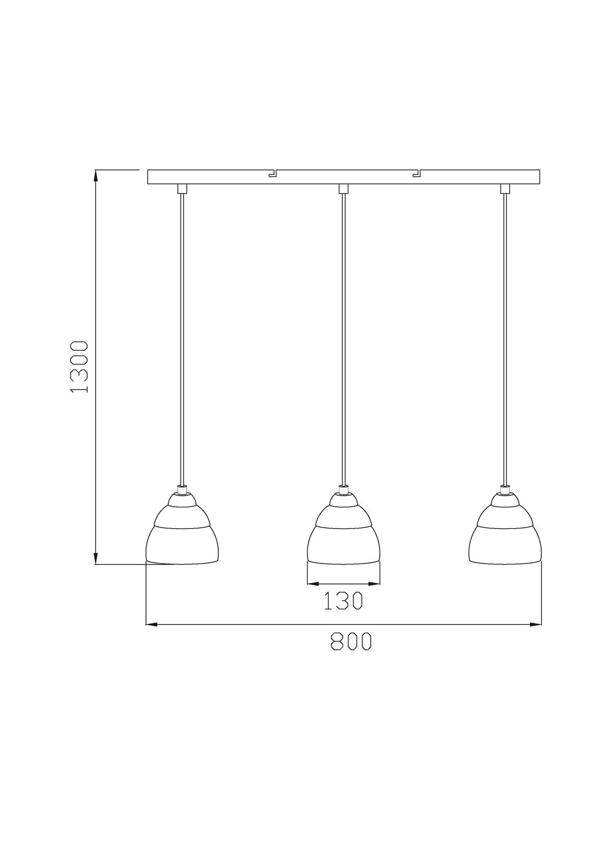 Hängeleuchte Opal max. 18 Watt - Opal, Trend, Glas/Stein (80/13/130cm) - Novel